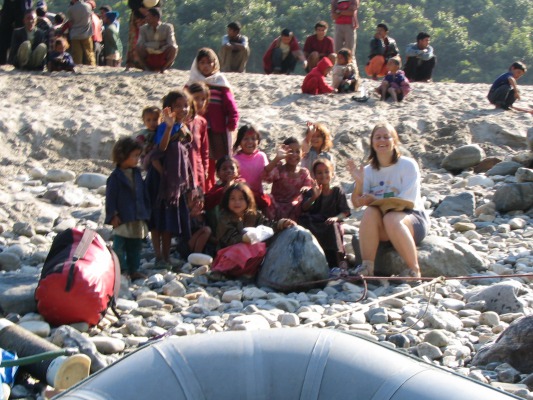 Nepali girls with Petra