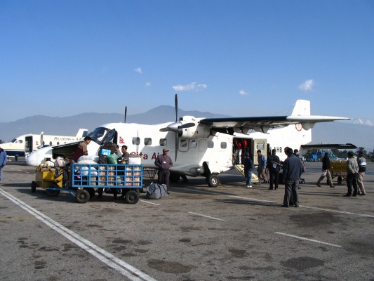My prop plane to Lukla