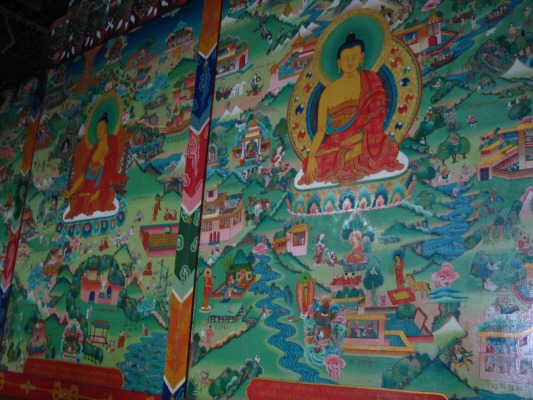 Inside the Tengboche monastery