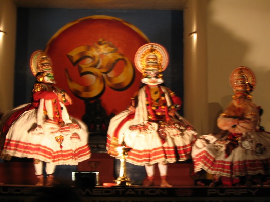 Kathakali, the Keralan opera they performed for us.