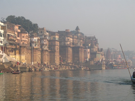 The ghats of Varanasi.