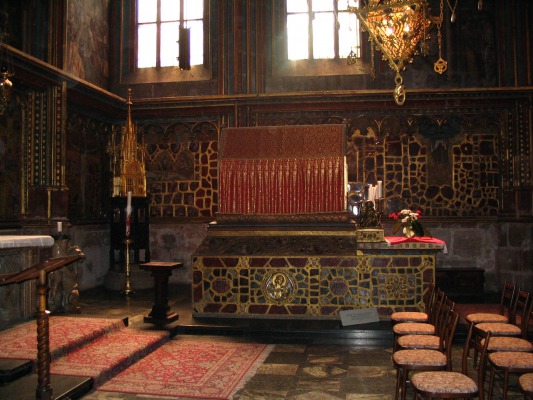 The tomb of Good King Wencelas