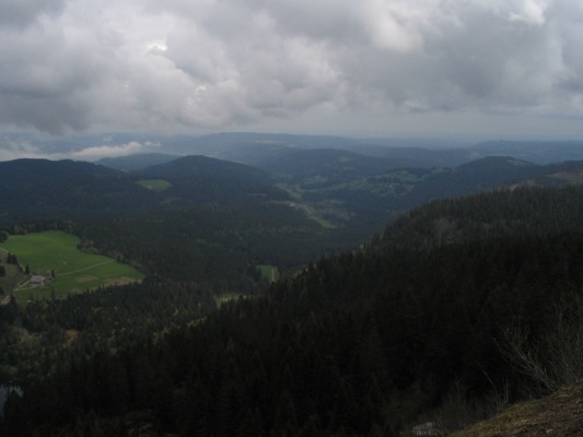 The view from Feldberg, the highest mountain in the area.