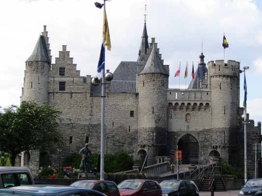 The citadel by the river. Looks Disneyesque.