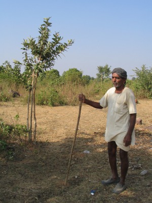 Binari Patel, a buffalo herder I met out in the countryside.