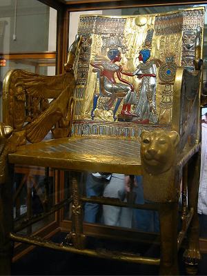 The Lion Throne of King Tut -- I think I liked it the most of his treasures.