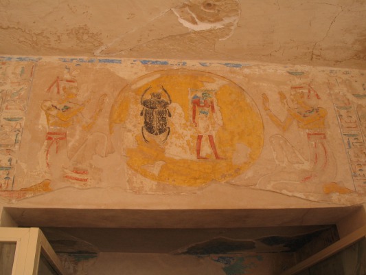 Entrance to Siptah's tomb. Most of them you were not allowed to take photos inside, but this was okay as it was just inside the gate.